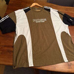 Martine Rose Panel Striped T-shirt - XL - Oversized